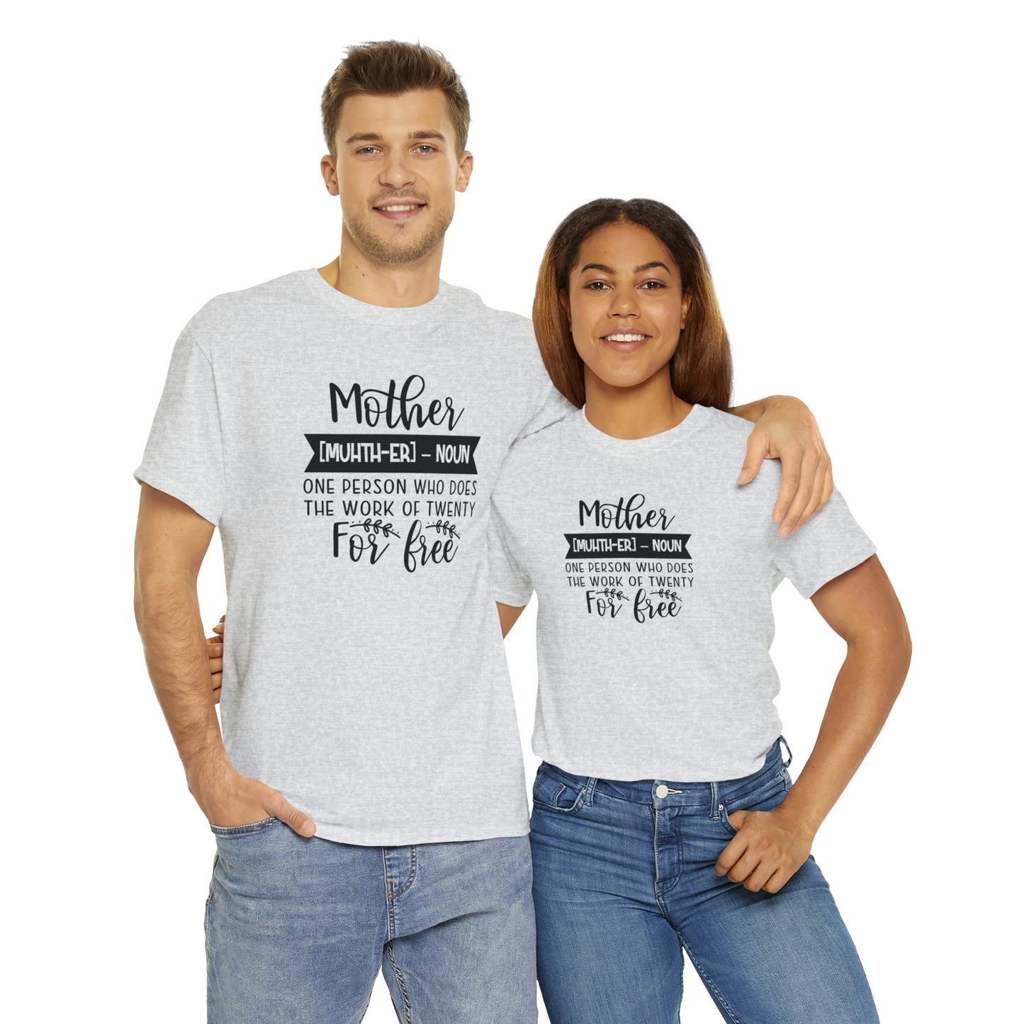 Definition of A Mother Unisex Heavy Cotton Tee