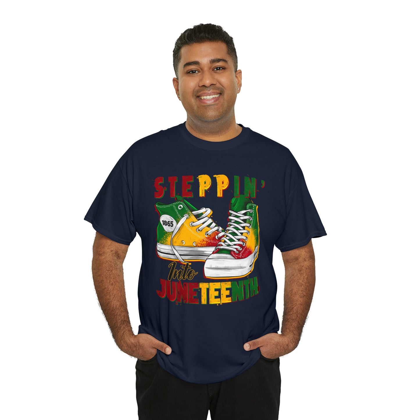 Stepping into Juneteenth Unisex Heavy Cotton Tee