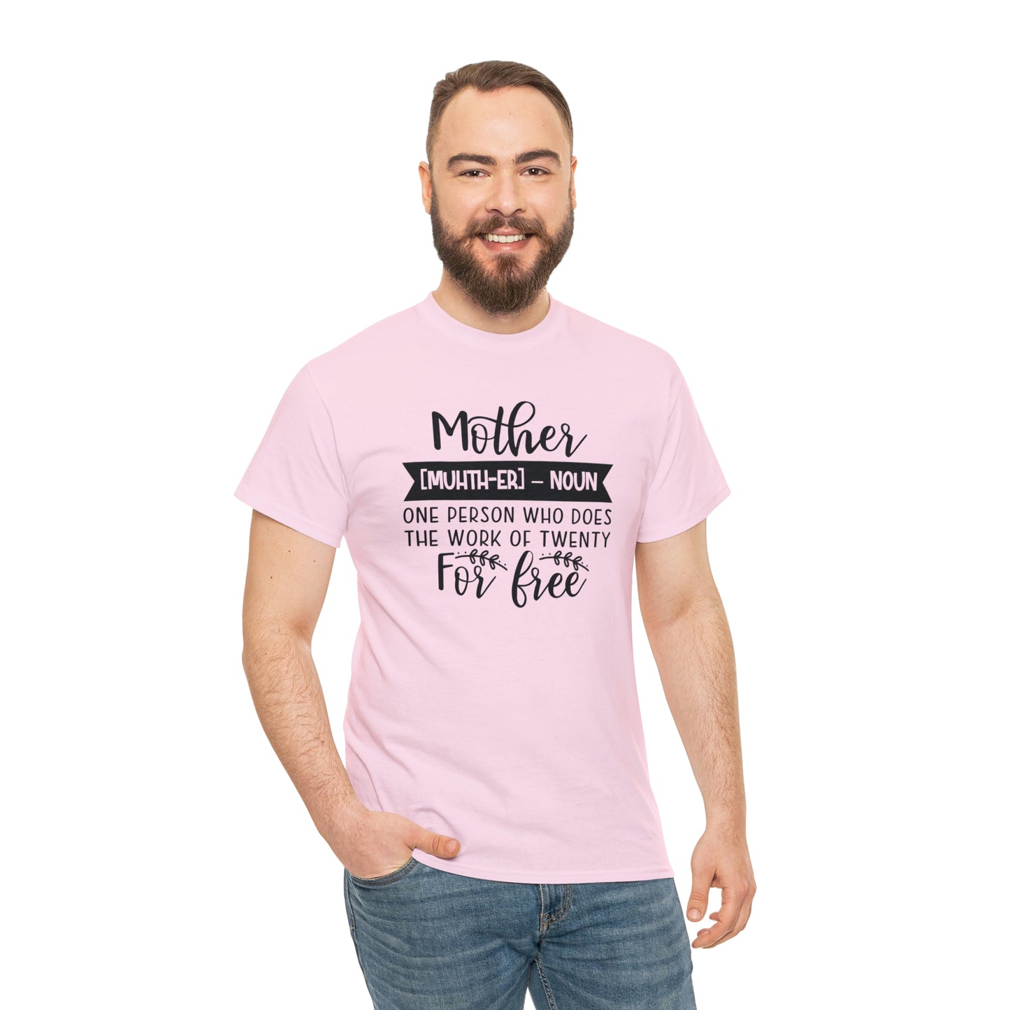 Definition of A Mother Unisex Heavy Cotton Tee