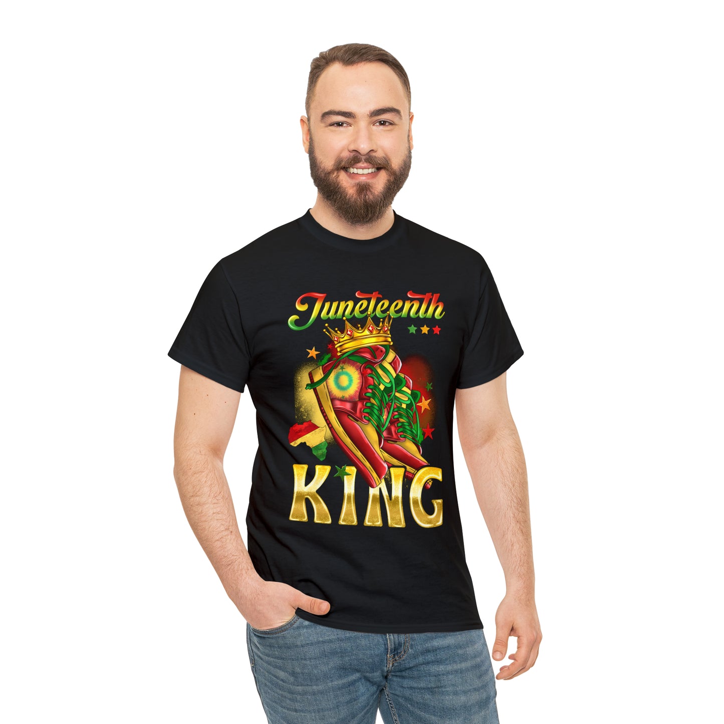 Juneteenth King Unisex Heavy Cotton Tee