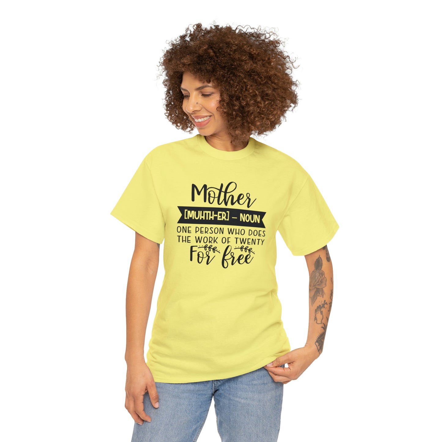 Definition of A Mother Unisex Heavy Cotton Tee