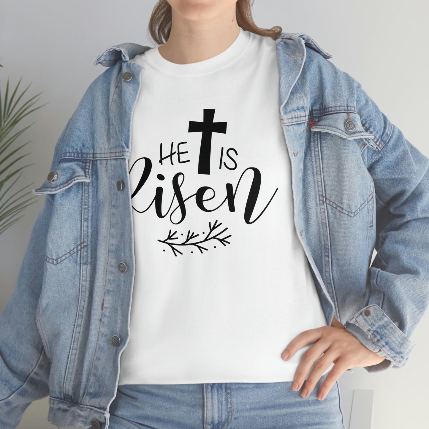 He is Risen Unisex Heavy Cotton Tee