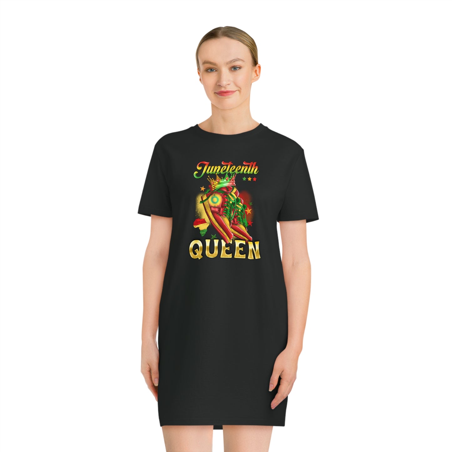 Juneteenth Spinner T-Shirt Dress