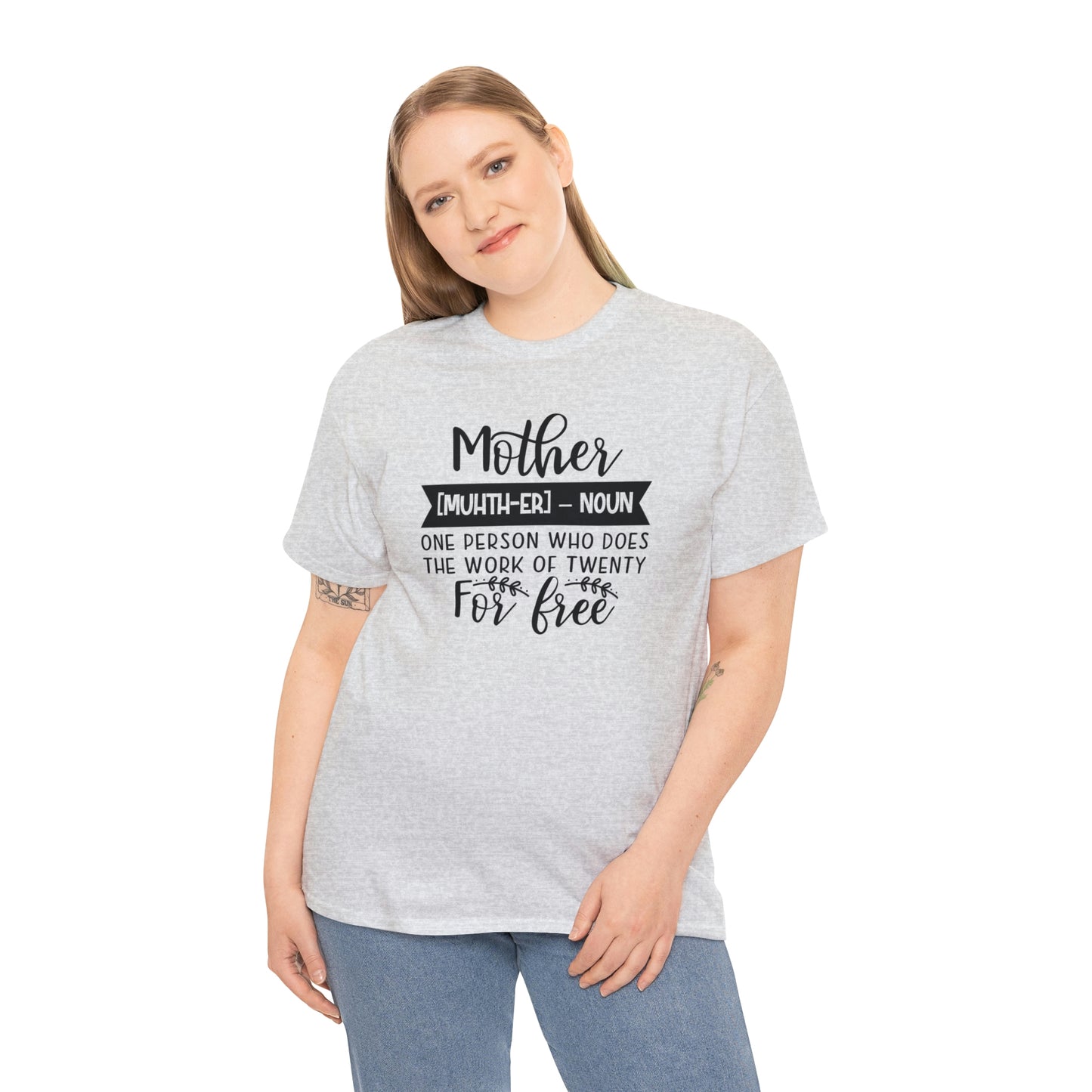 Definition of A Mother Unisex Heavy Cotton Tee