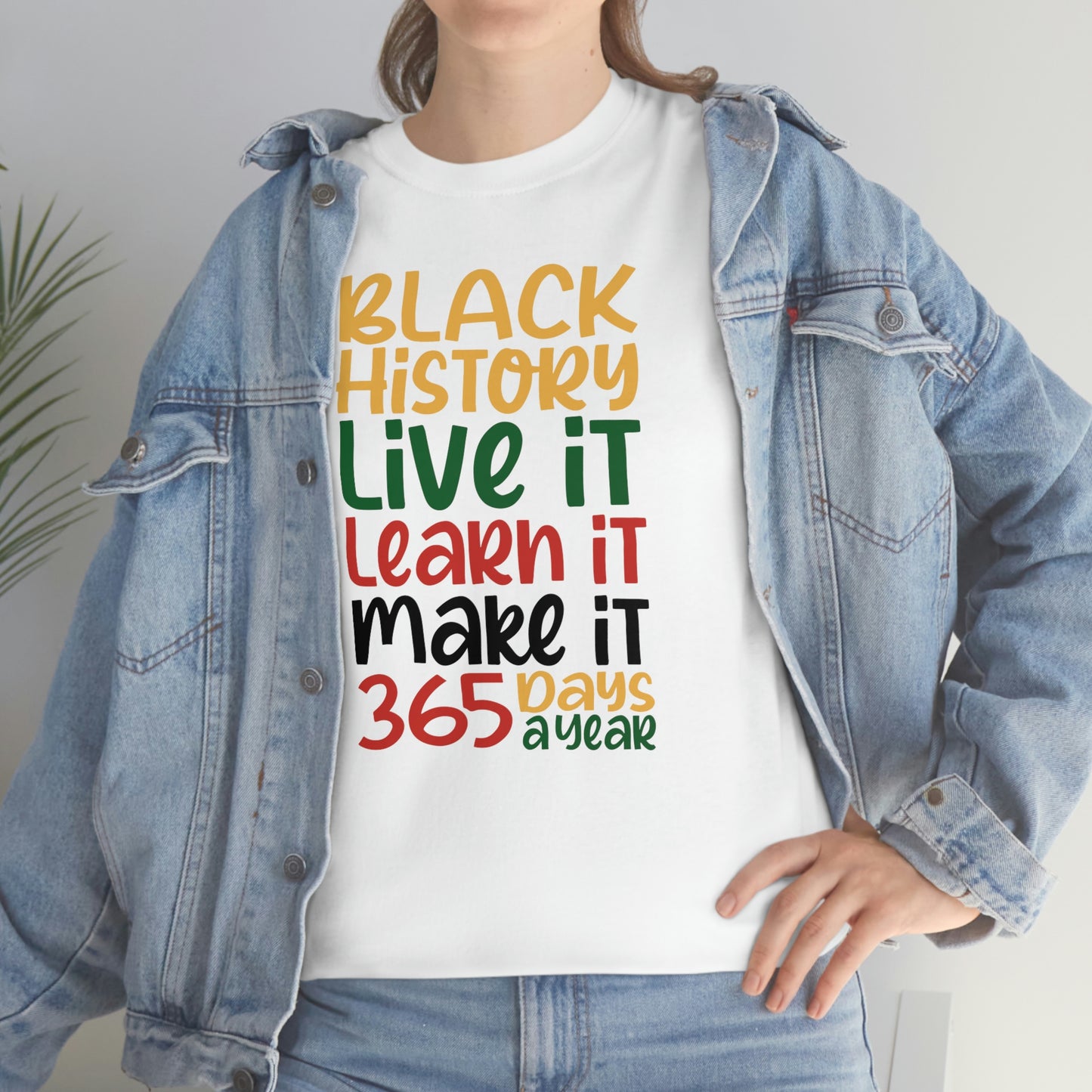 Live It, Learn It, Make It Unisex Heavy Cotton Tee