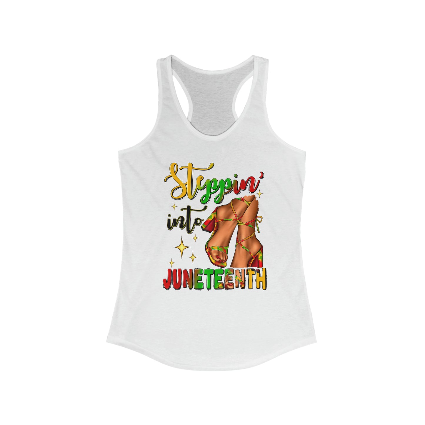 Stepping into Juneteenth Women's Ideal Racerback Tank