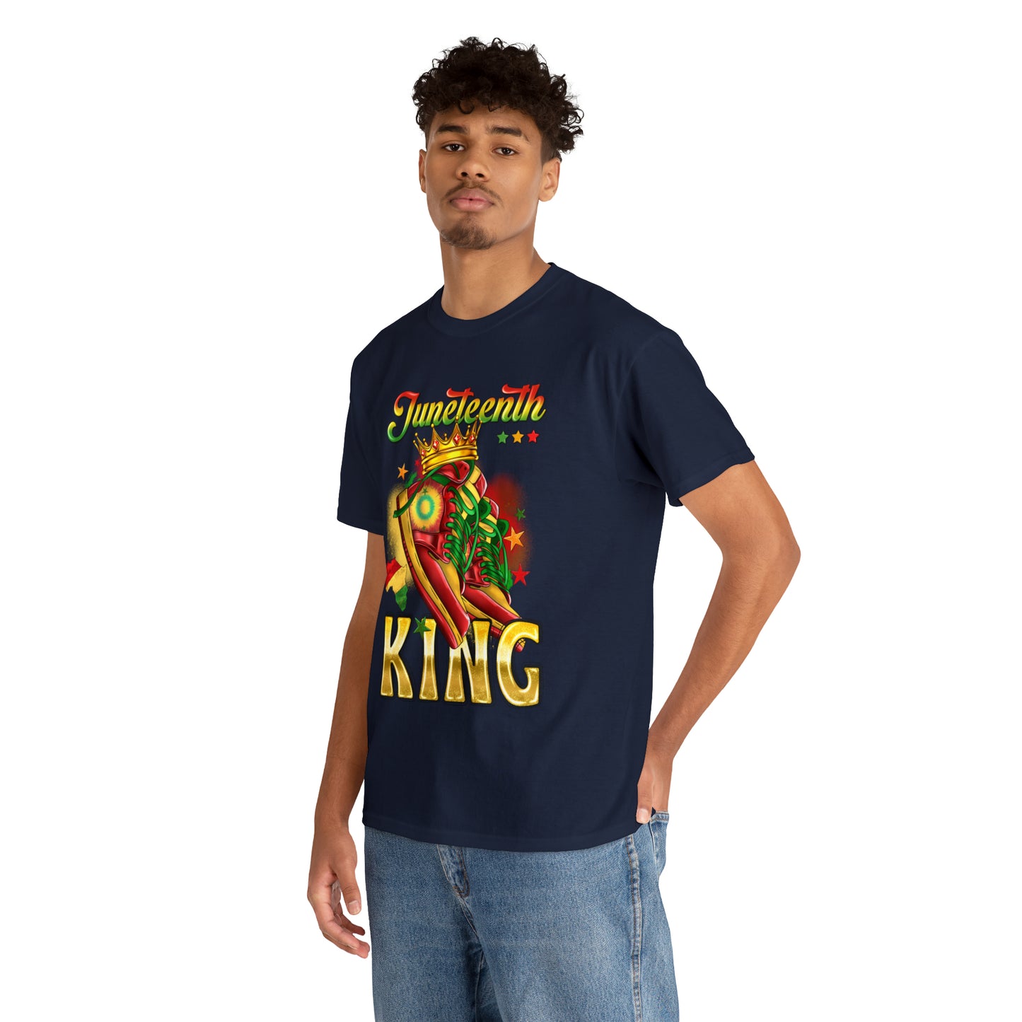 Juneteenth King Unisex Heavy Cotton Tee