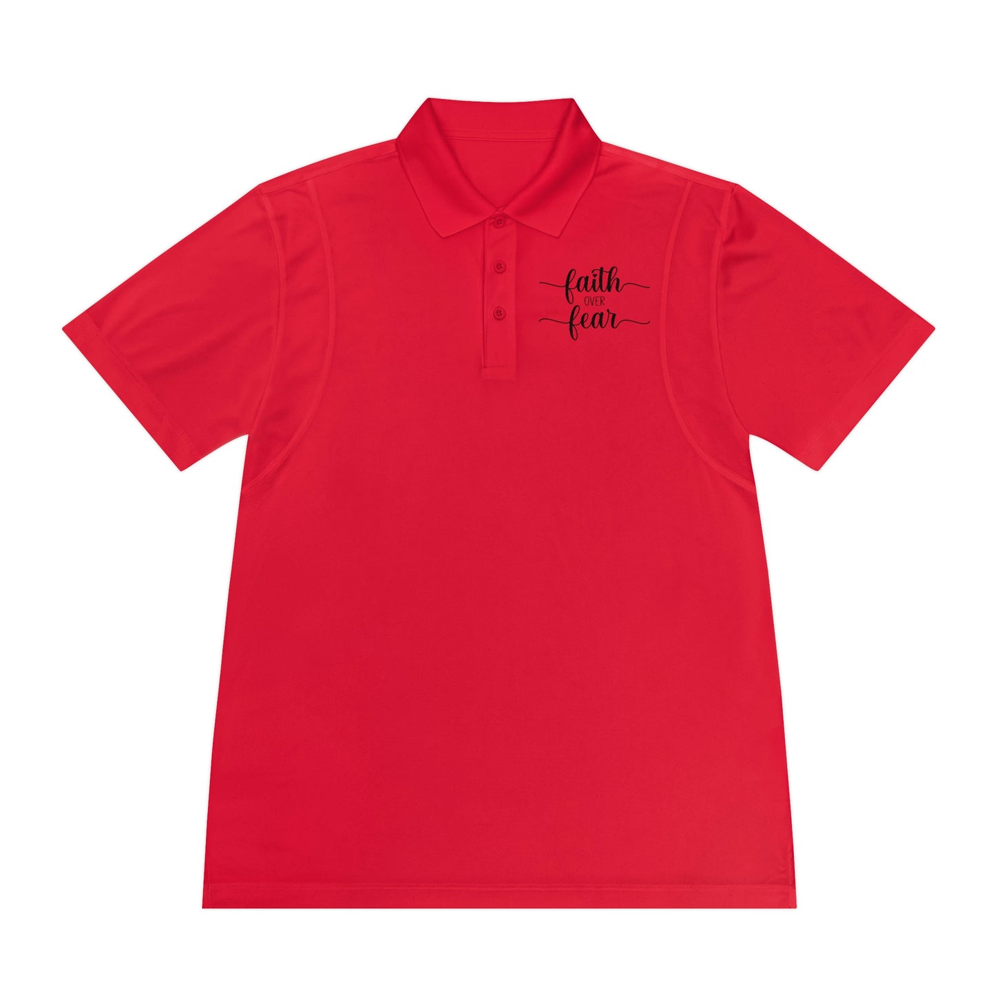 Faith Over Fear Men's Sport Polo Shirt