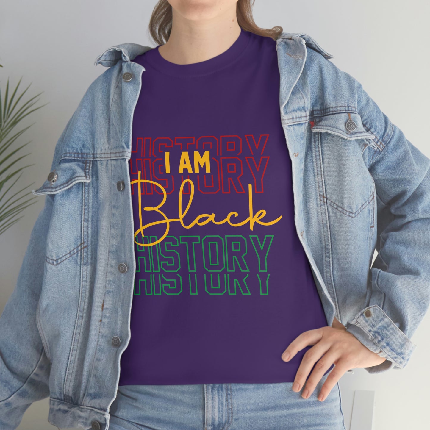 I am Black History Unisex Heavy Cotton Tee
