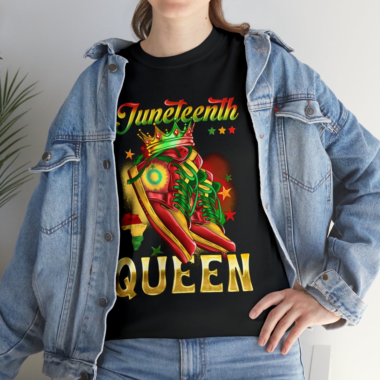 Juneteenth Queen Unisex Heavy Cotton Tee