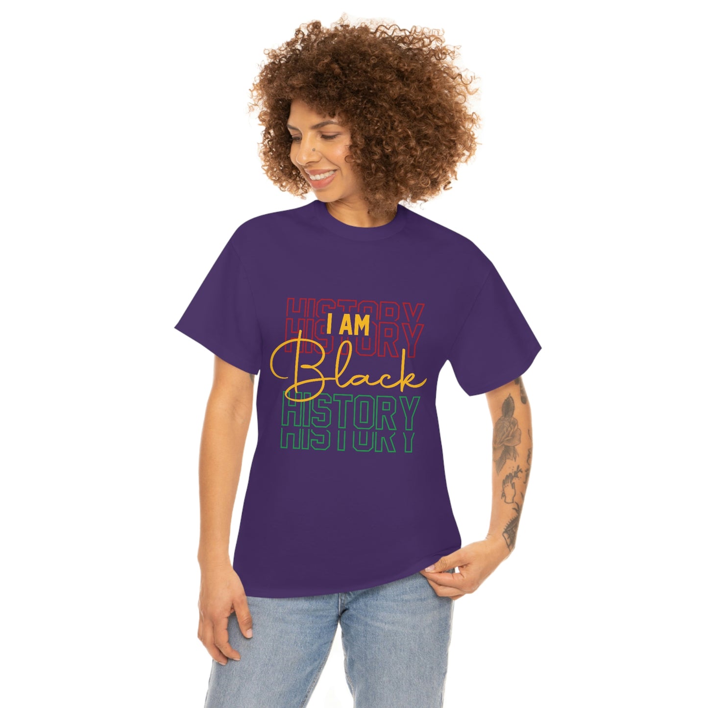 I am Black History Unisex Heavy Cotton Tee