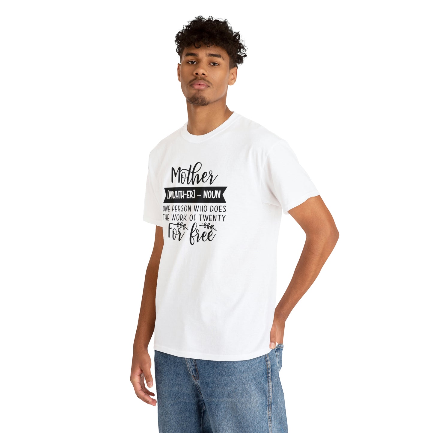 Definition of A Mother Unisex Heavy Cotton Tee