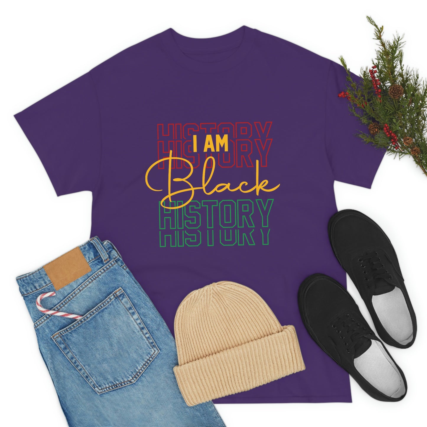 I am Black History Unisex Heavy Cotton Tee