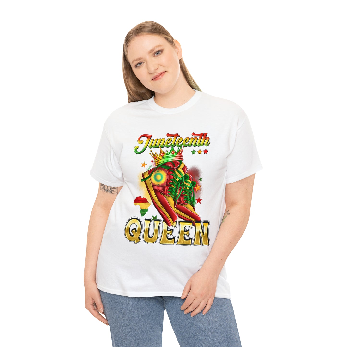 Juneteenth Queen Unisex Heavy Cotton Tee