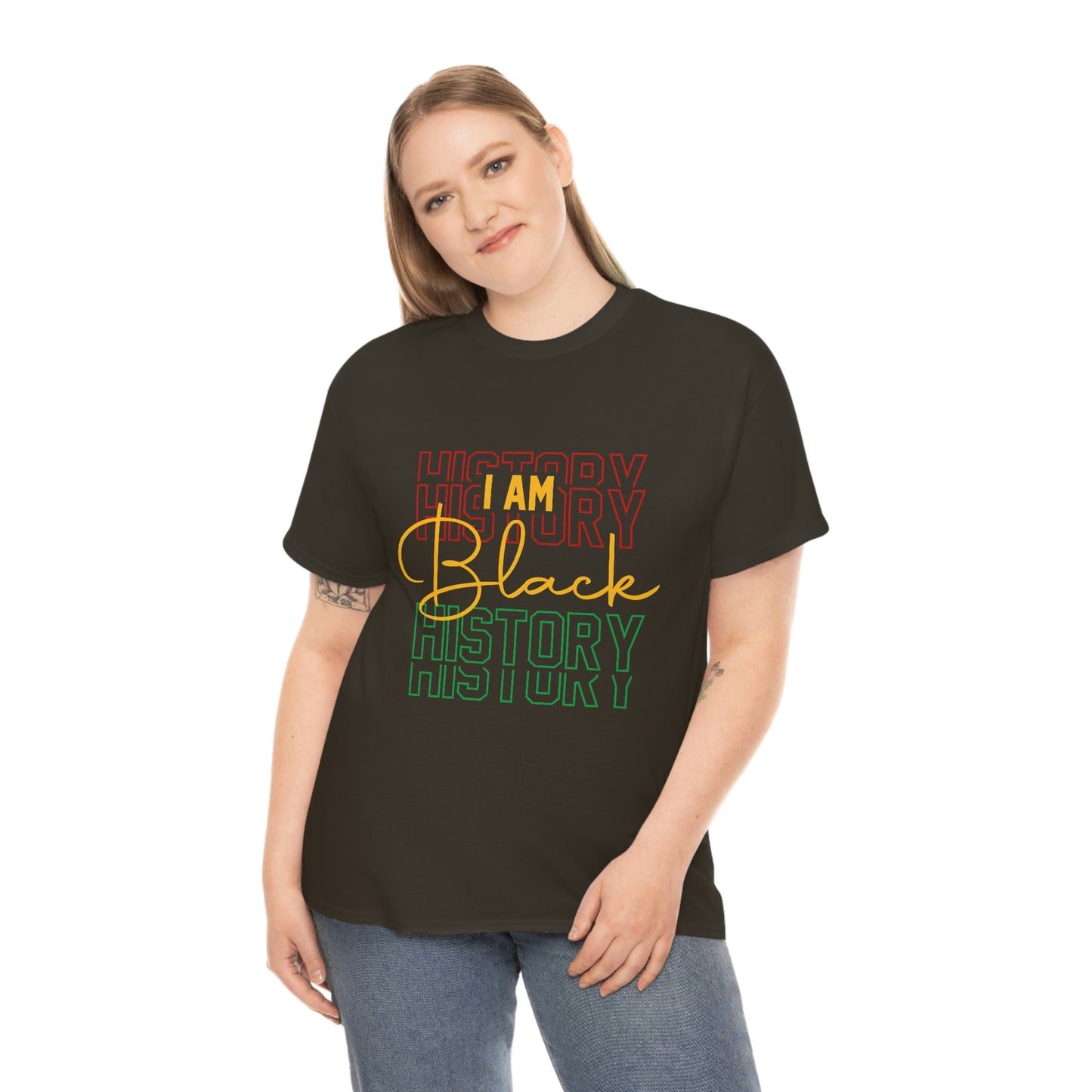 I am Black History Unisex Heavy Cotton Tee