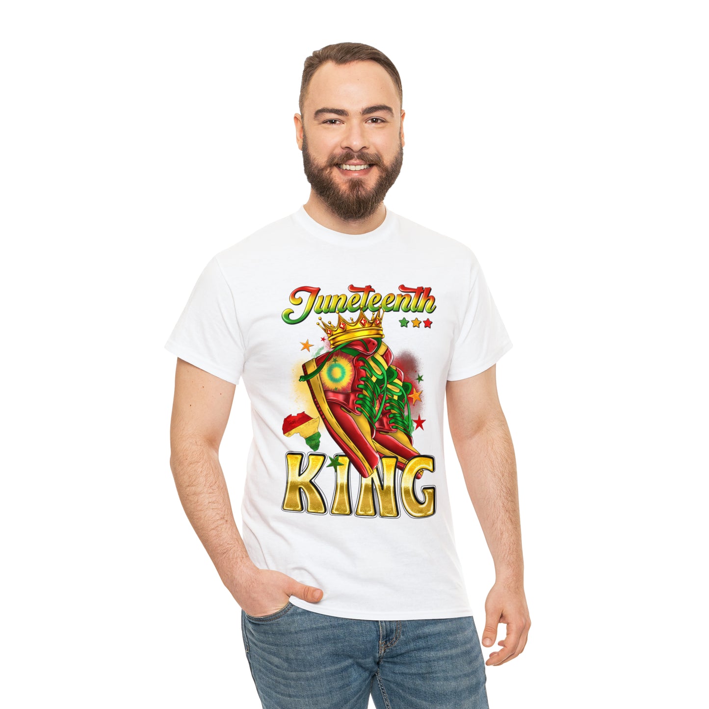 Juneteenth King Unisex Heavy Cotton Tee