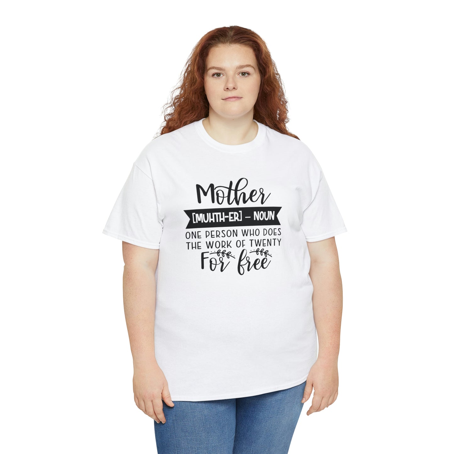 Definition of A Mother Unisex Heavy Cotton Tee