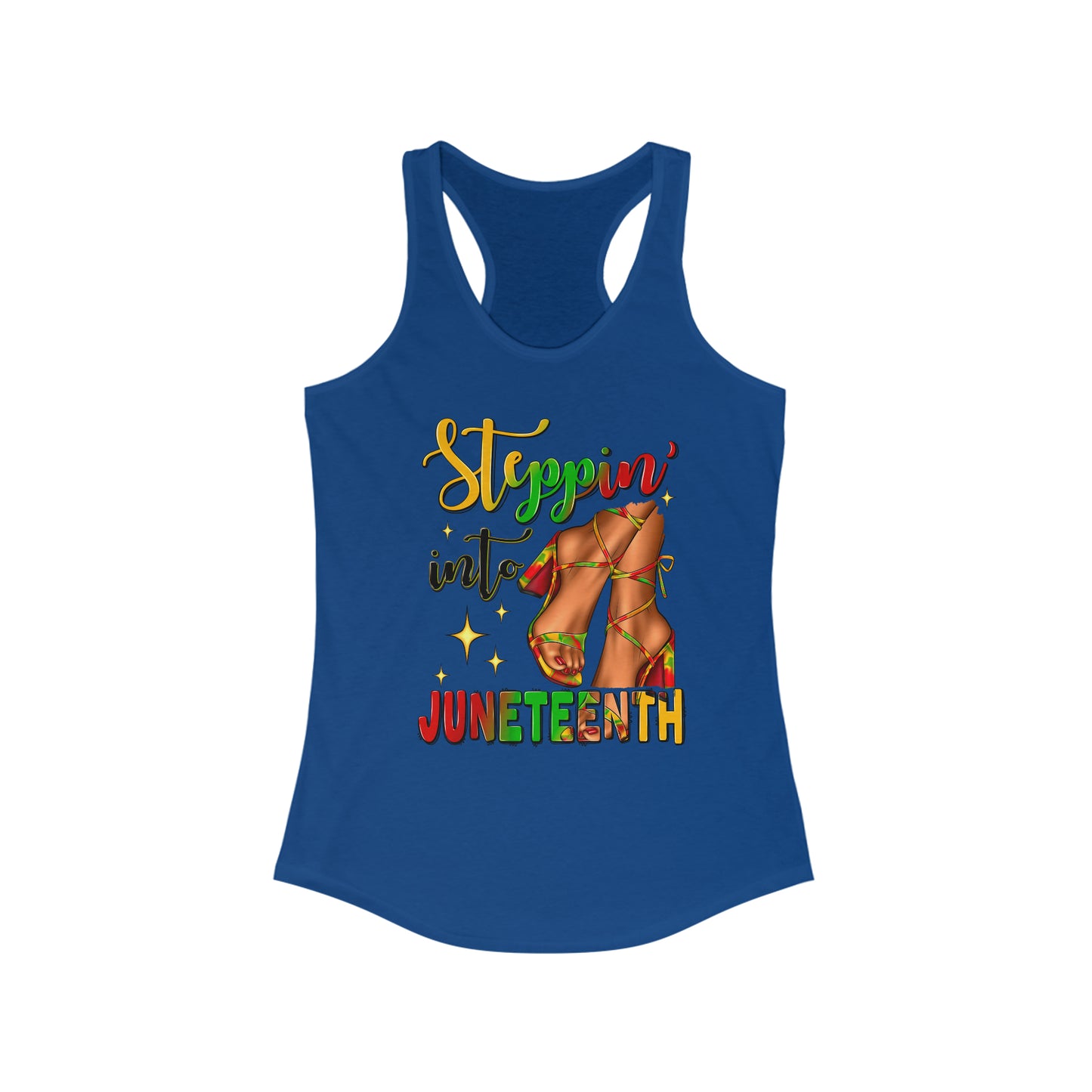 Stepping into Juneteenth Women's Ideal Racerback Tank