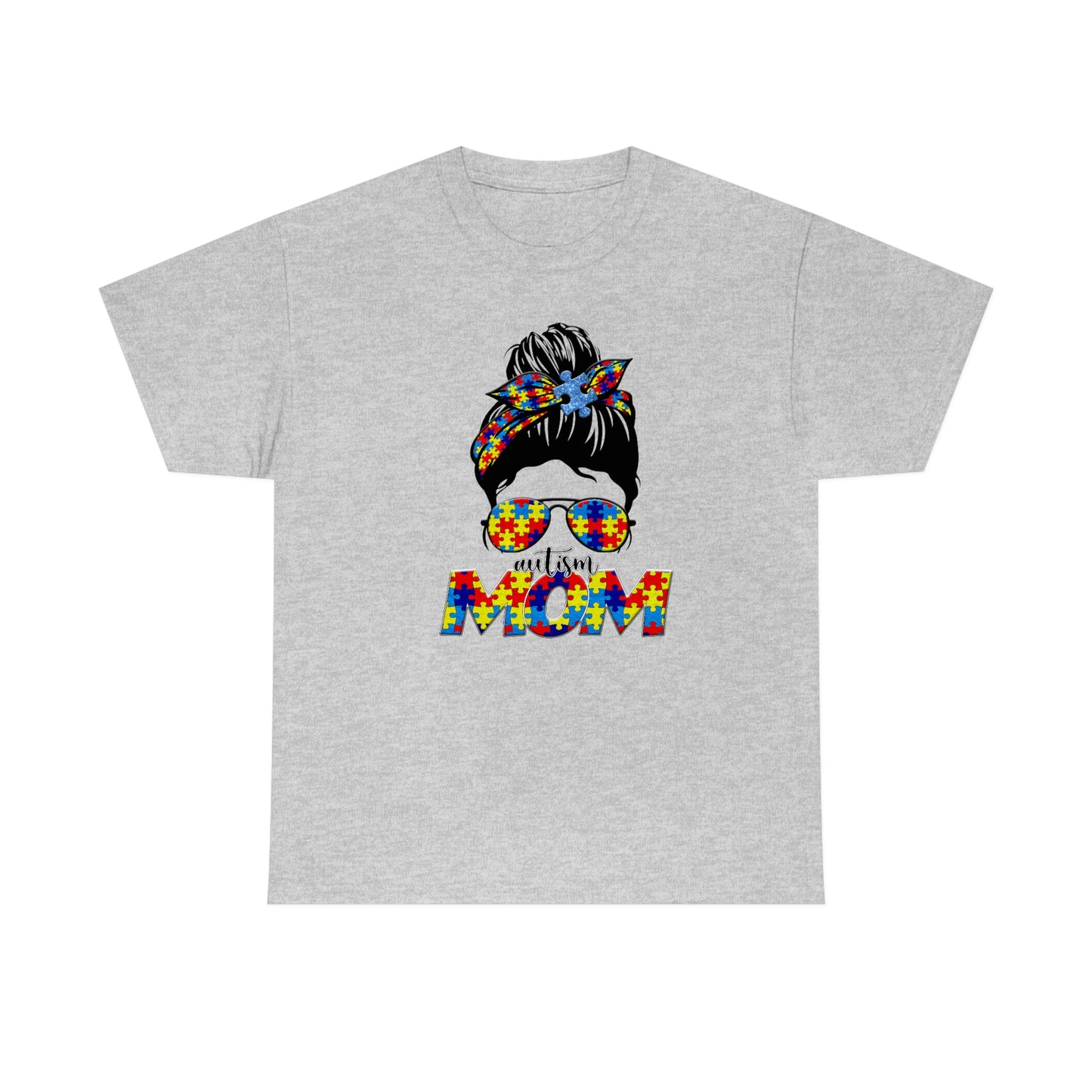 Autism Mom  Unisex Heavy Cotton Tee
