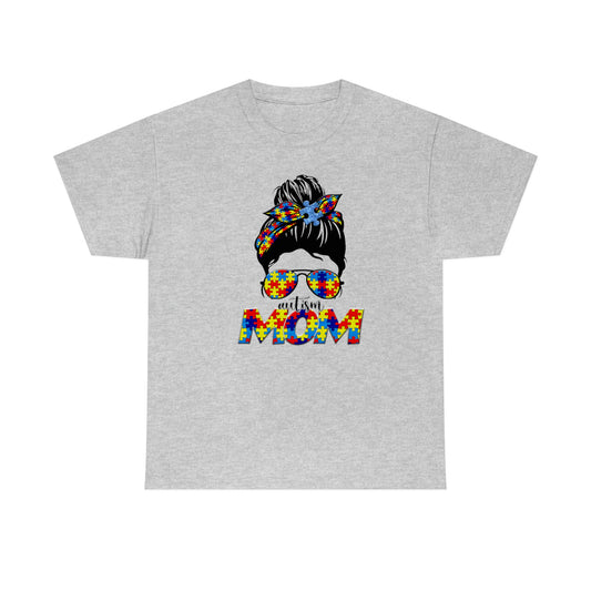 Autism Mom  Unisex Heavy Cotton Tee