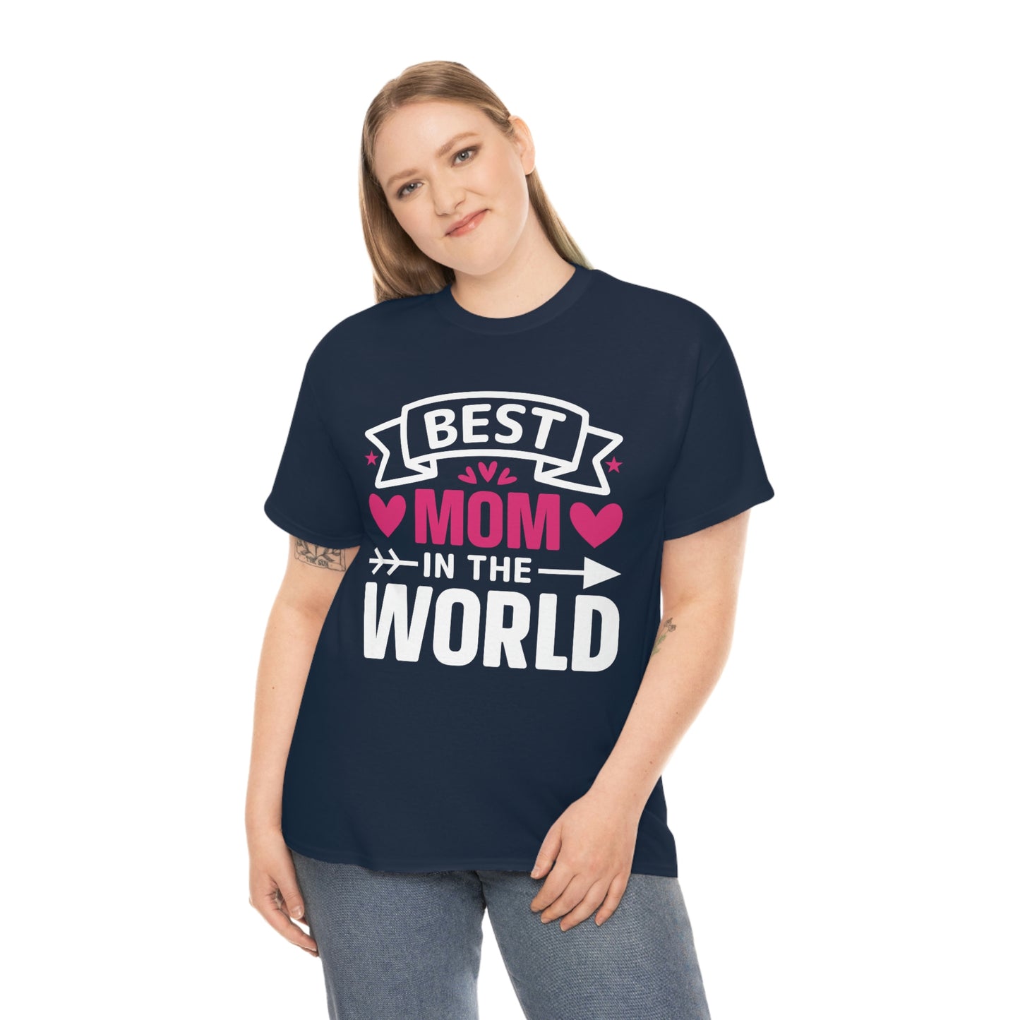 Best Mom In The World Unisex Heavy Cotton Tee