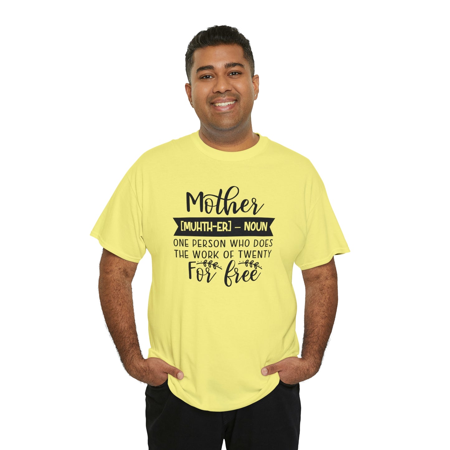 Definition of A Mother Unisex Heavy Cotton Tee