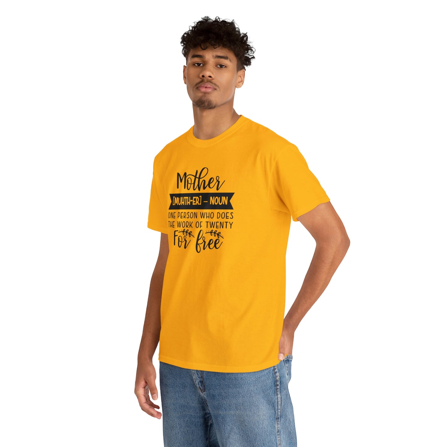 Definition of A Mother Unisex Heavy Cotton Tee