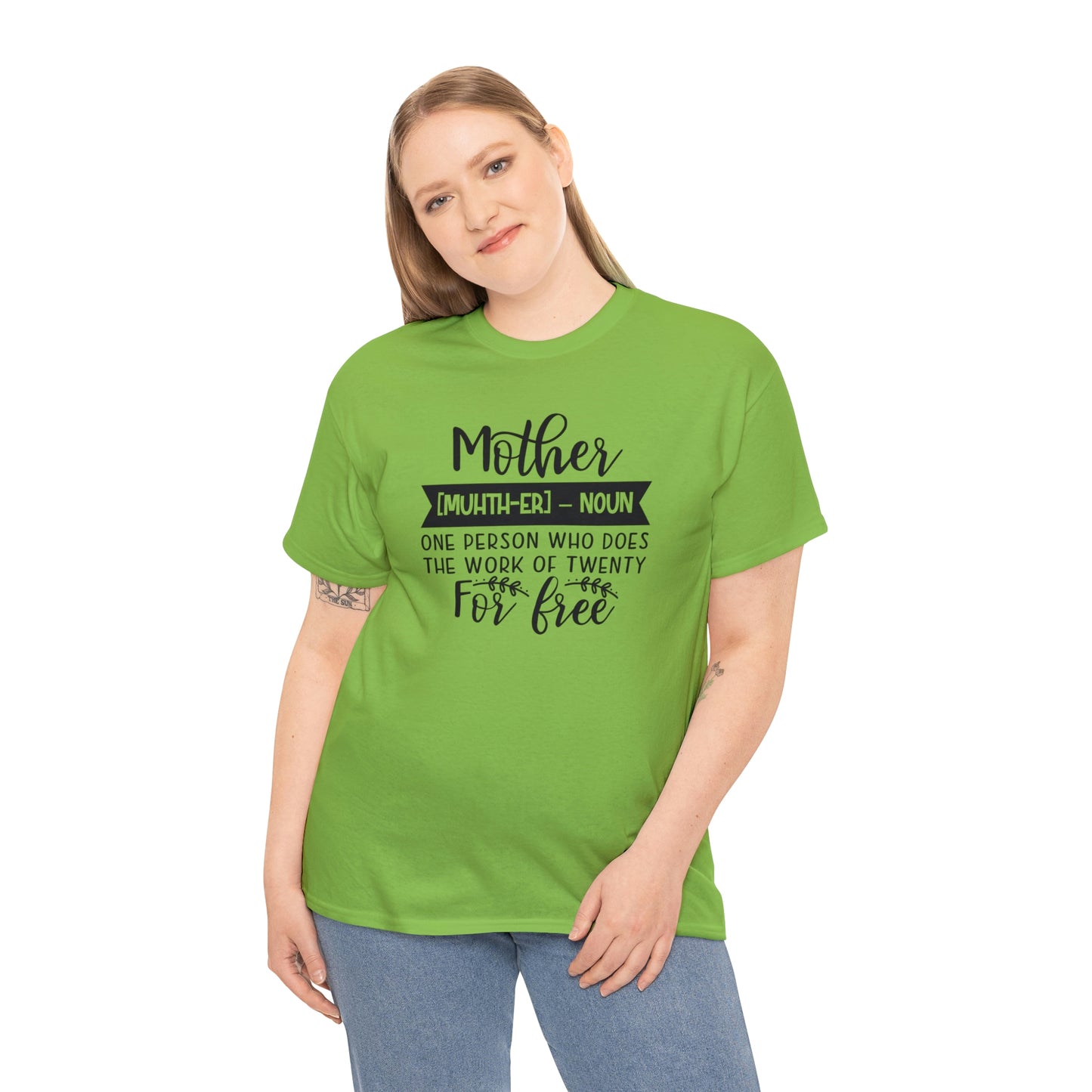 Definition of A Mother Unisex Heavy Cotton Tee