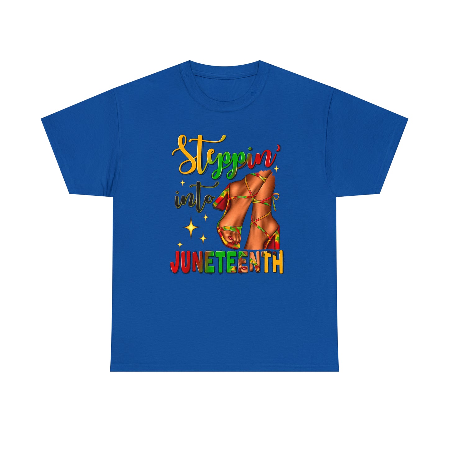 Stepping Into Juneteenth Unisex Heavy Cotton Tee