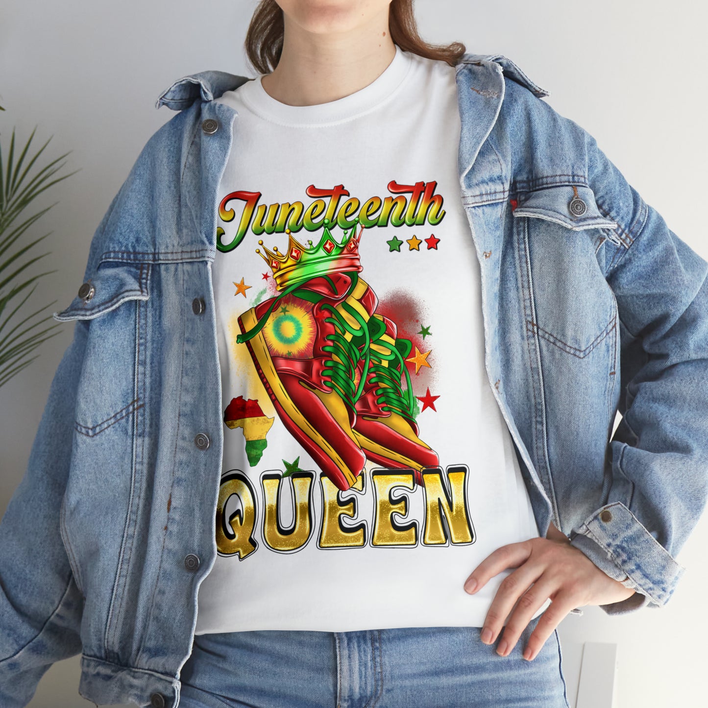 Juneteenth Queen Unisex Heavy Cotton Tee