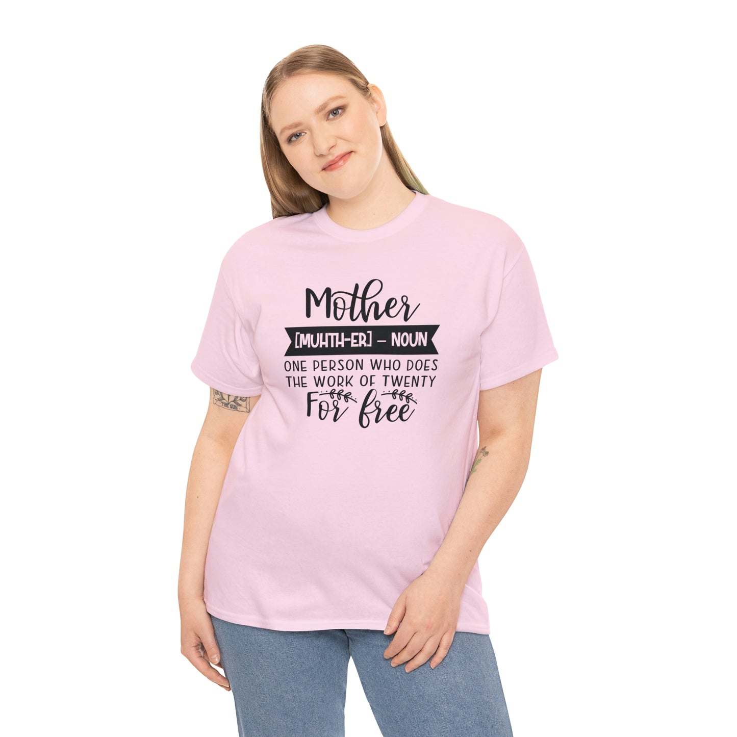 Definition of A Mother Unisex Heavy Cotton Tee