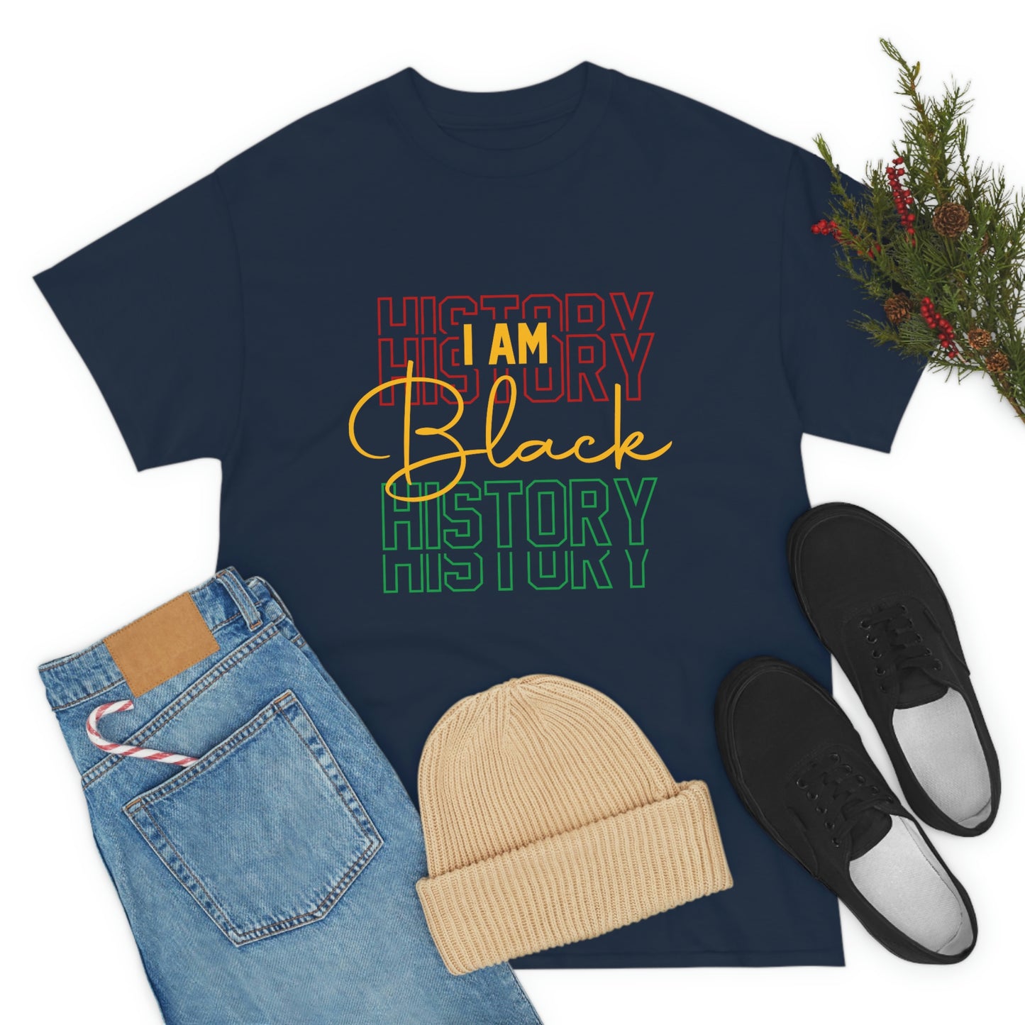 I am Black History Unisex Heavy Cotton Tee