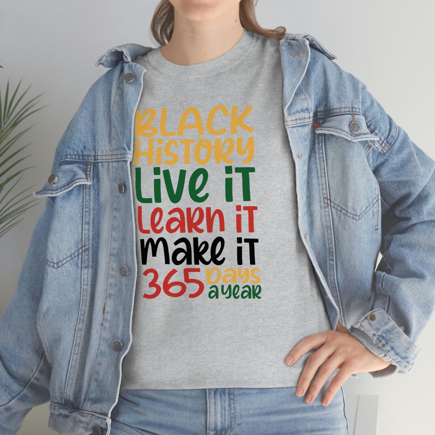 Live It, Learn It, Make It Unisex Heavy Cotton Tee