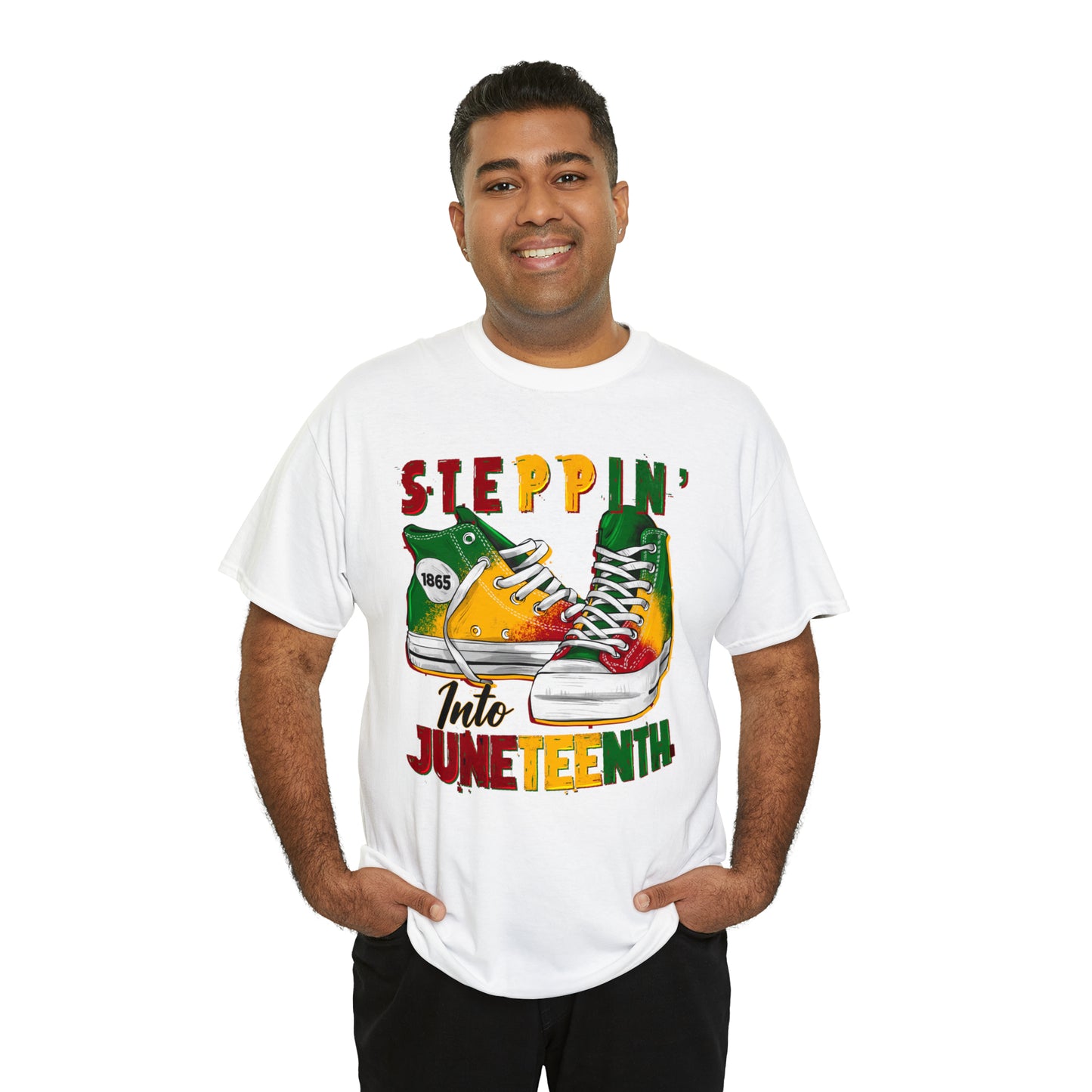 Stepping into Juneteenth Unisex Heavy Cotton Tee