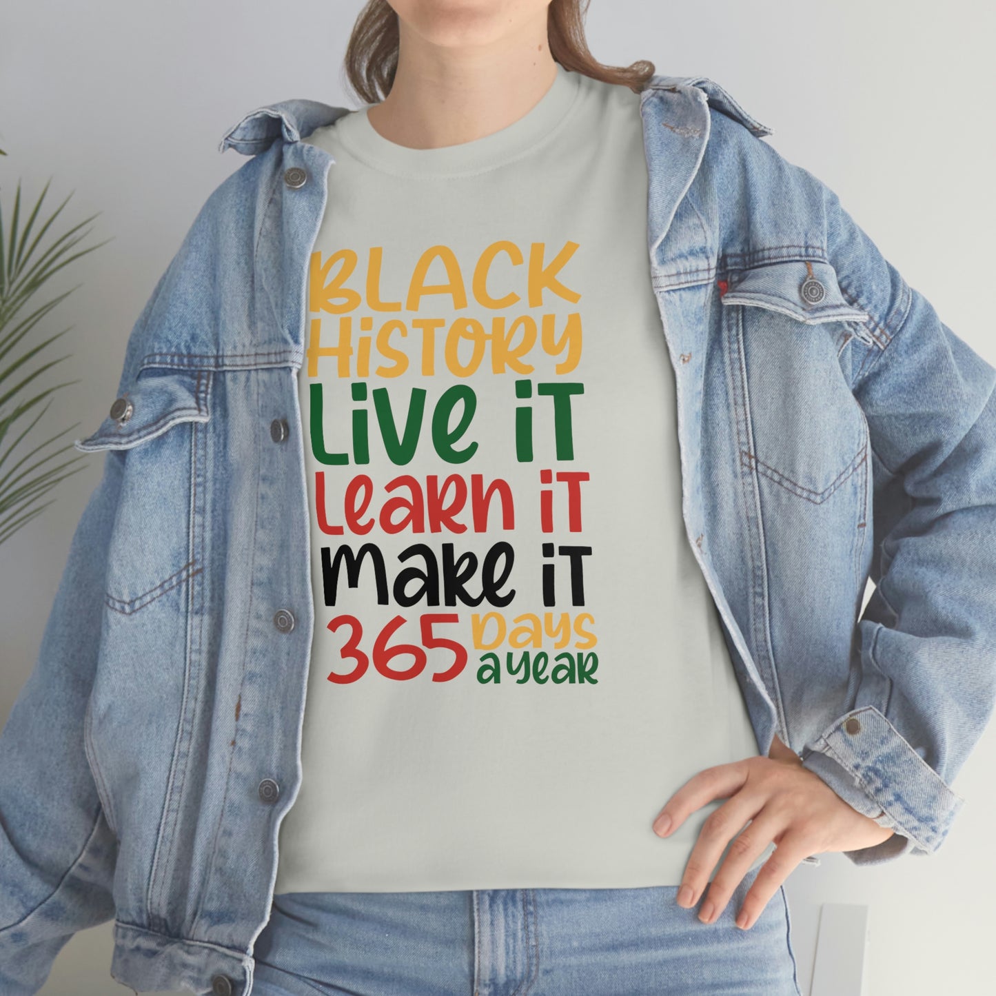 Live It, Learn It, Make It Unisex Heavy Cotton Tee