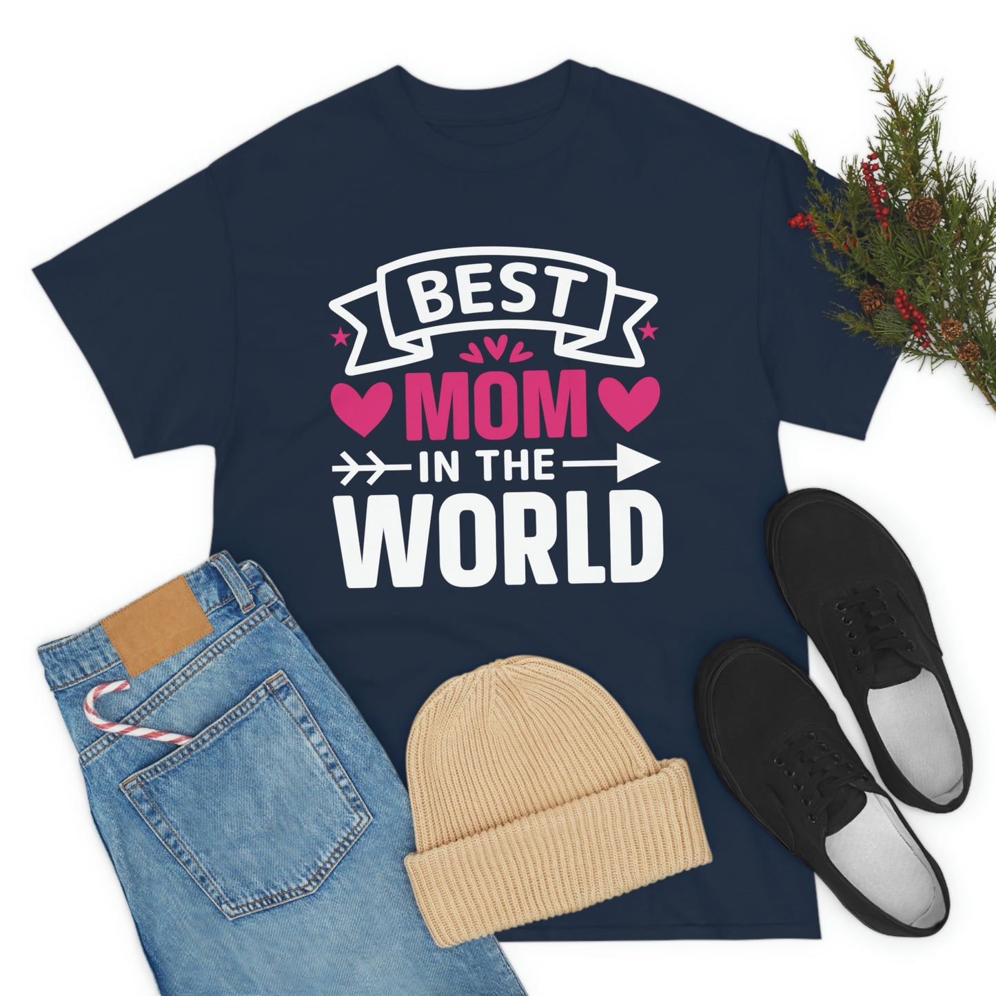 Best Mom In The World Unisex Heavy Cotton Tee