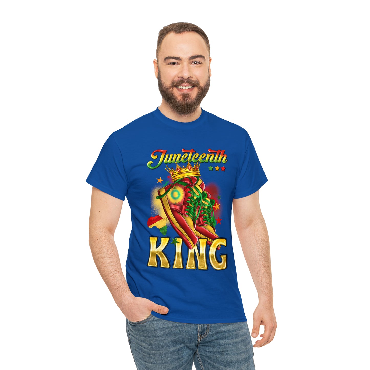Juneteenth King Unisex Heavy Cotton Tee