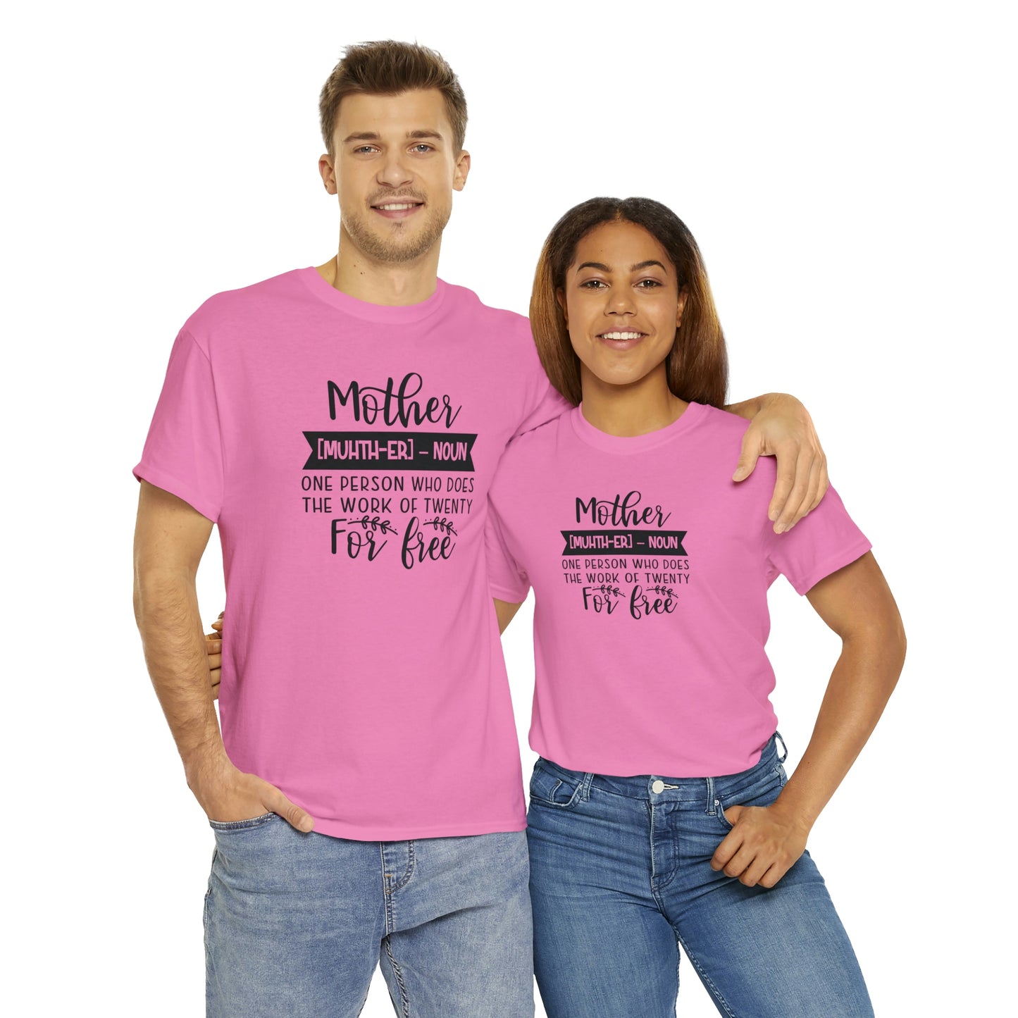 Definition of A Mother Unisex Heavy Cotton Tee
