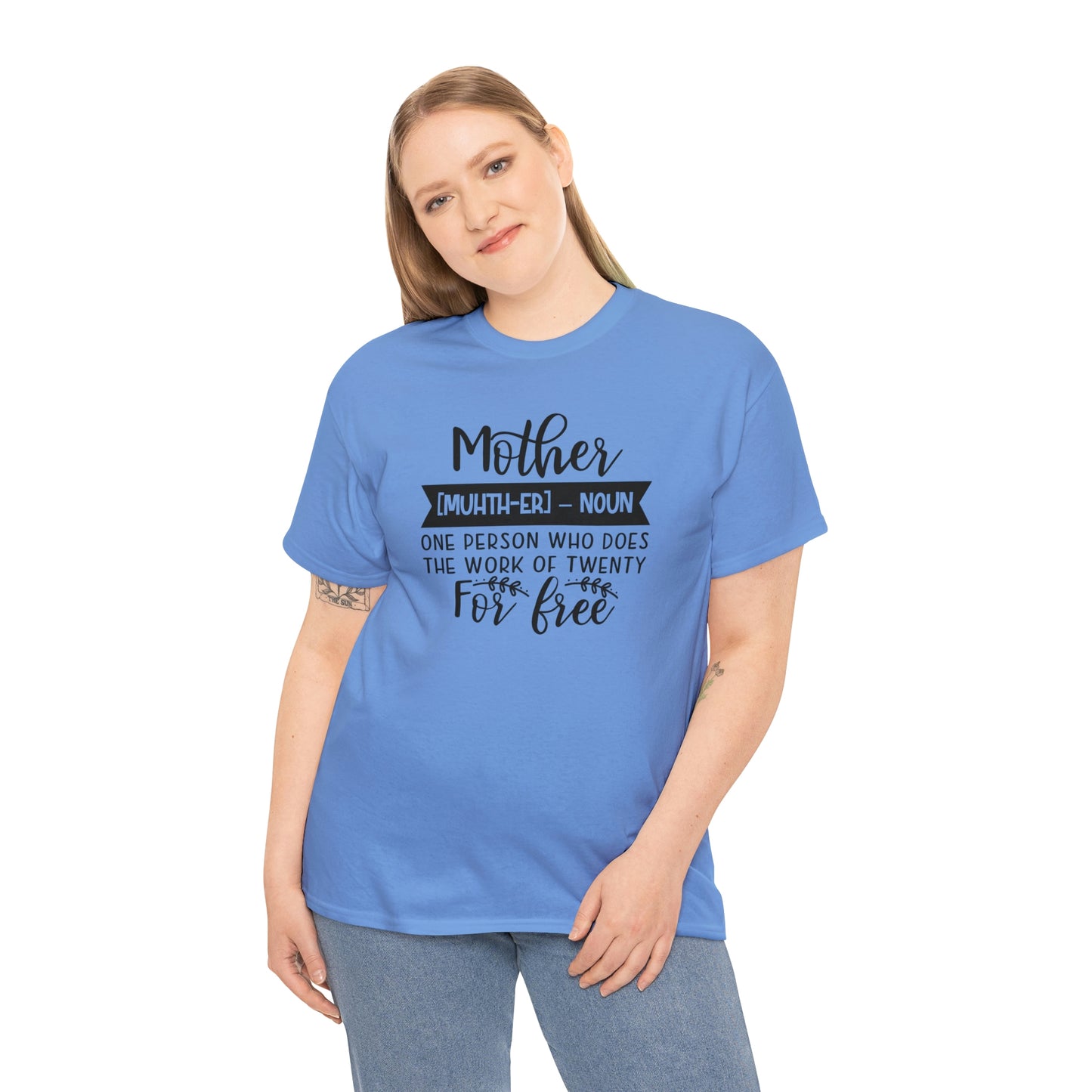Definition of A Mother Unisex Heavy Cotton Tee