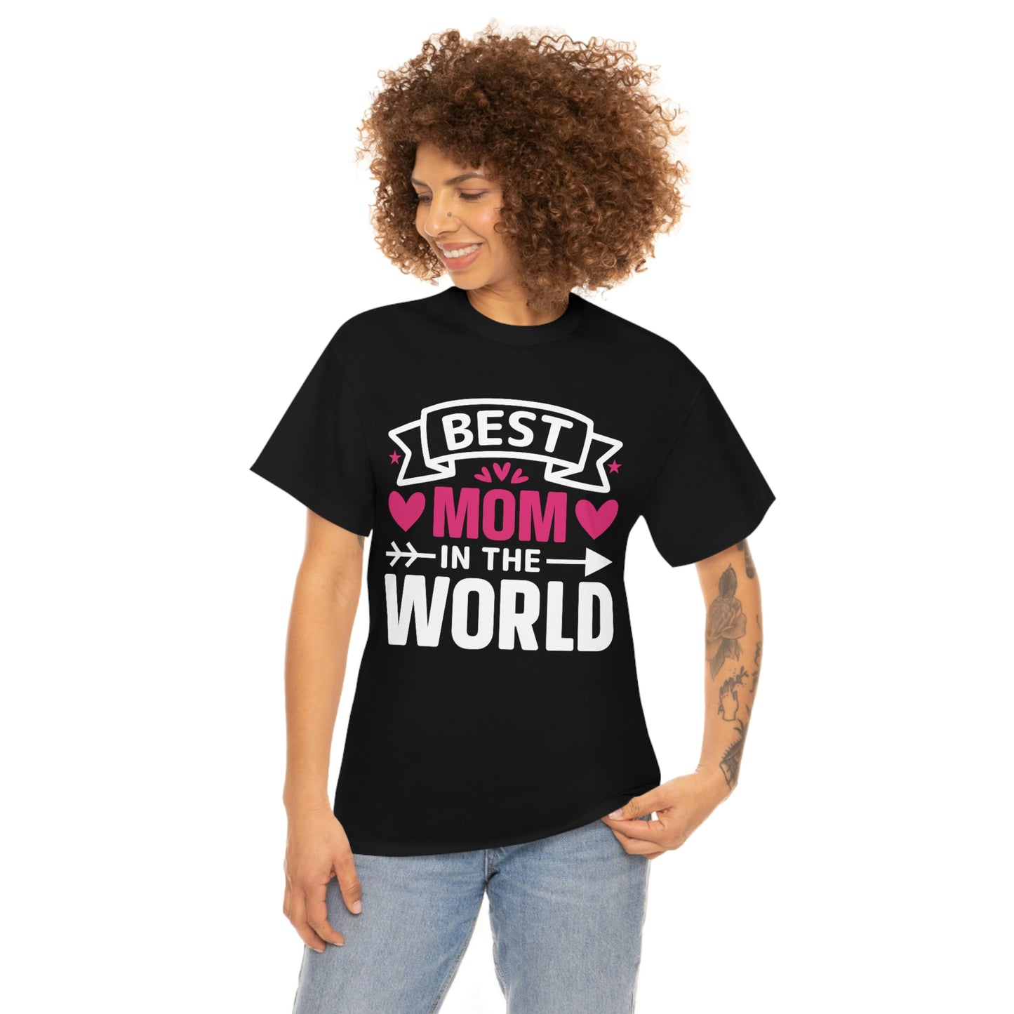 Best Mom In The World Unisex Heavy Cotton Tee