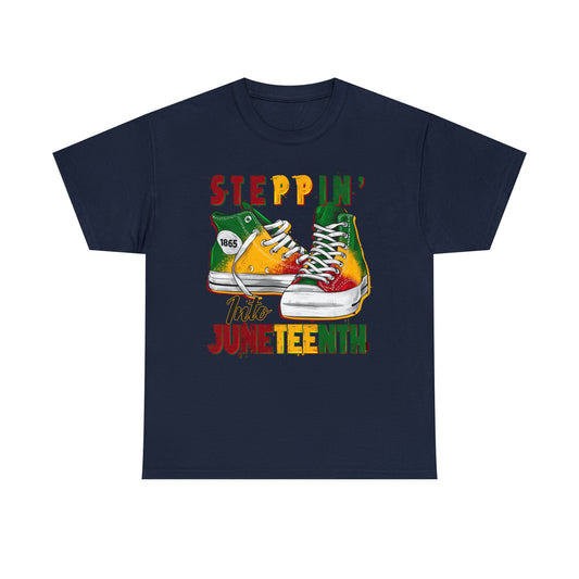 Stepping into Juneteenth Unisex Heavy Cotton Tee