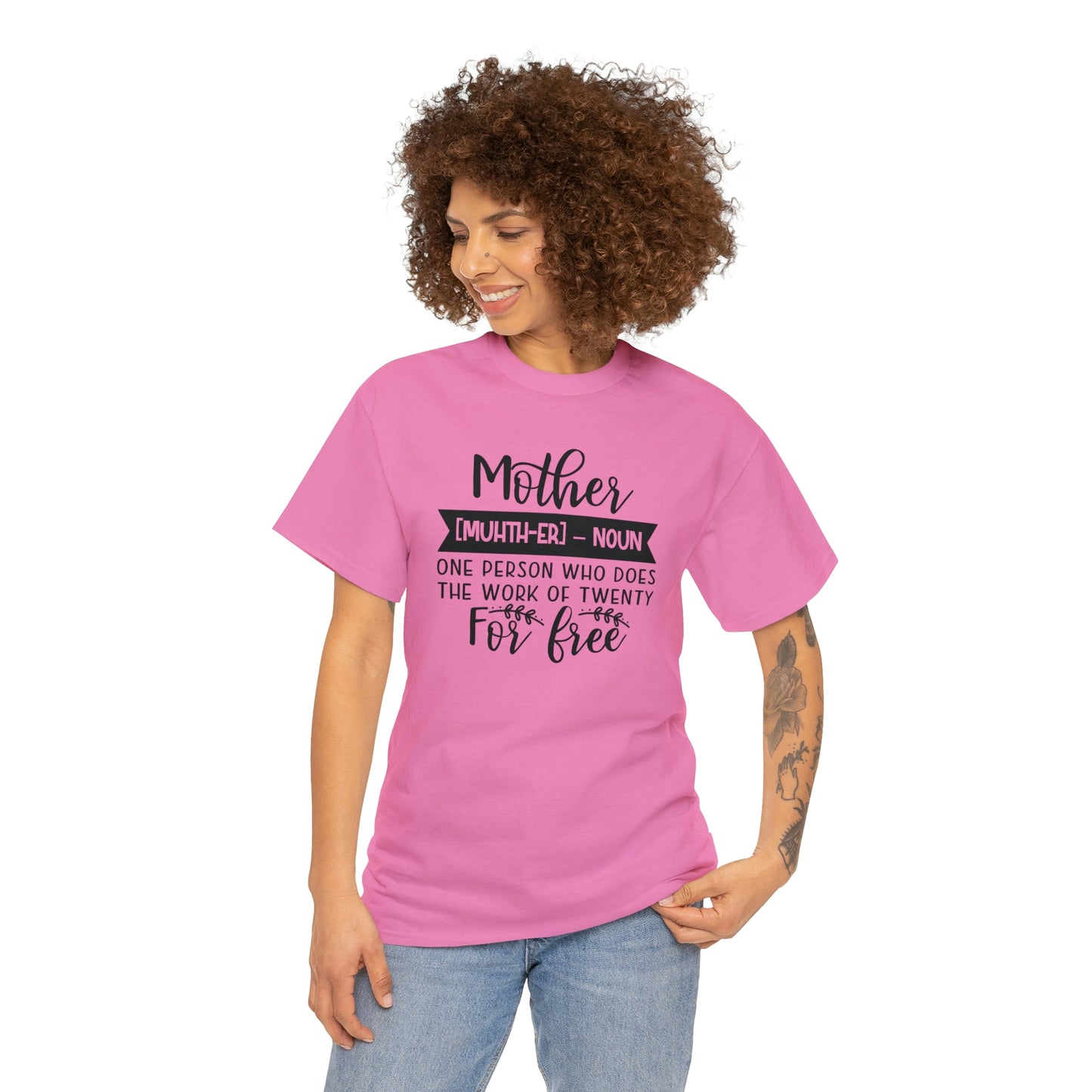 Definition of A Mother Unisex Heavy Cotton Tee