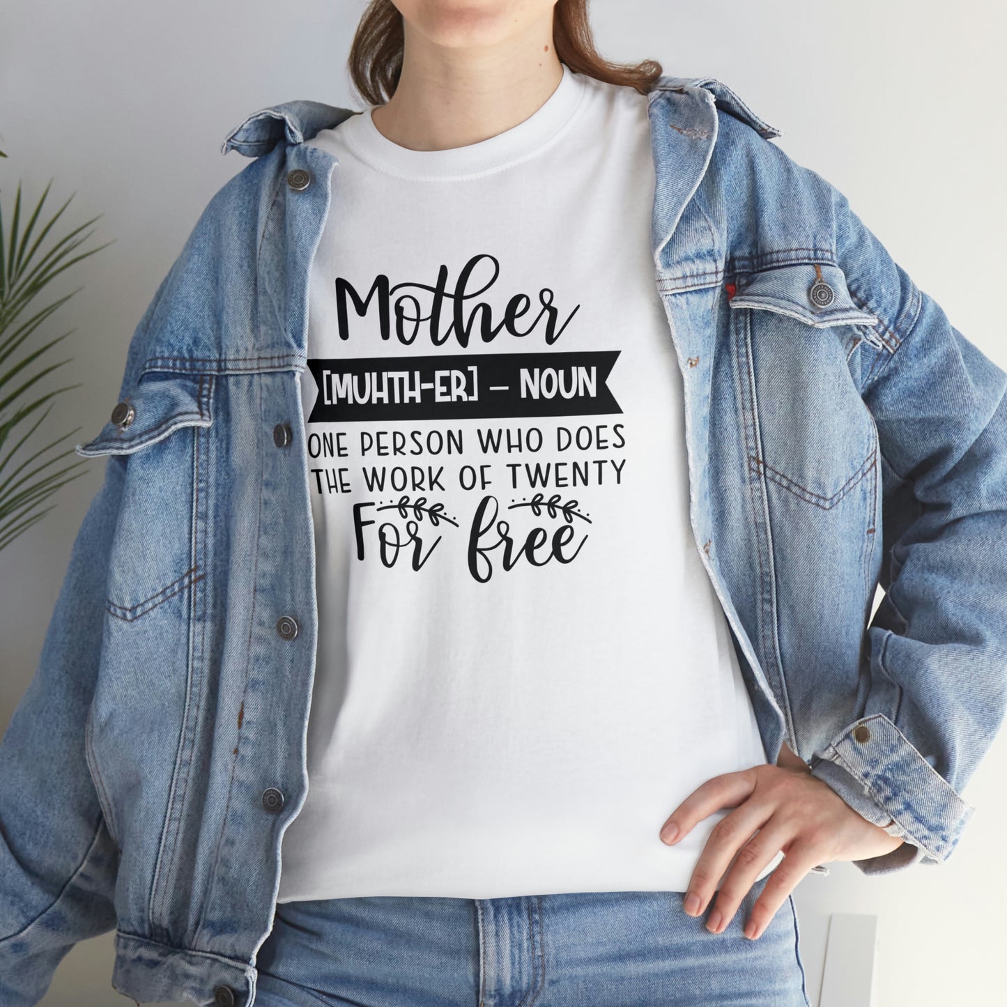 Definition of A Mother Unisex Heavy Cotton Tee
