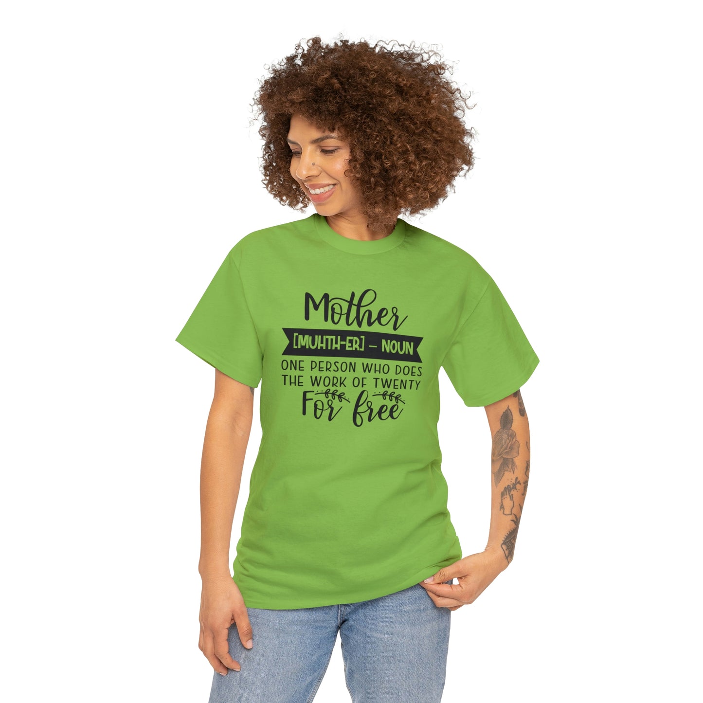 Definition of A Mother Unisex Heavy Cotton Tee