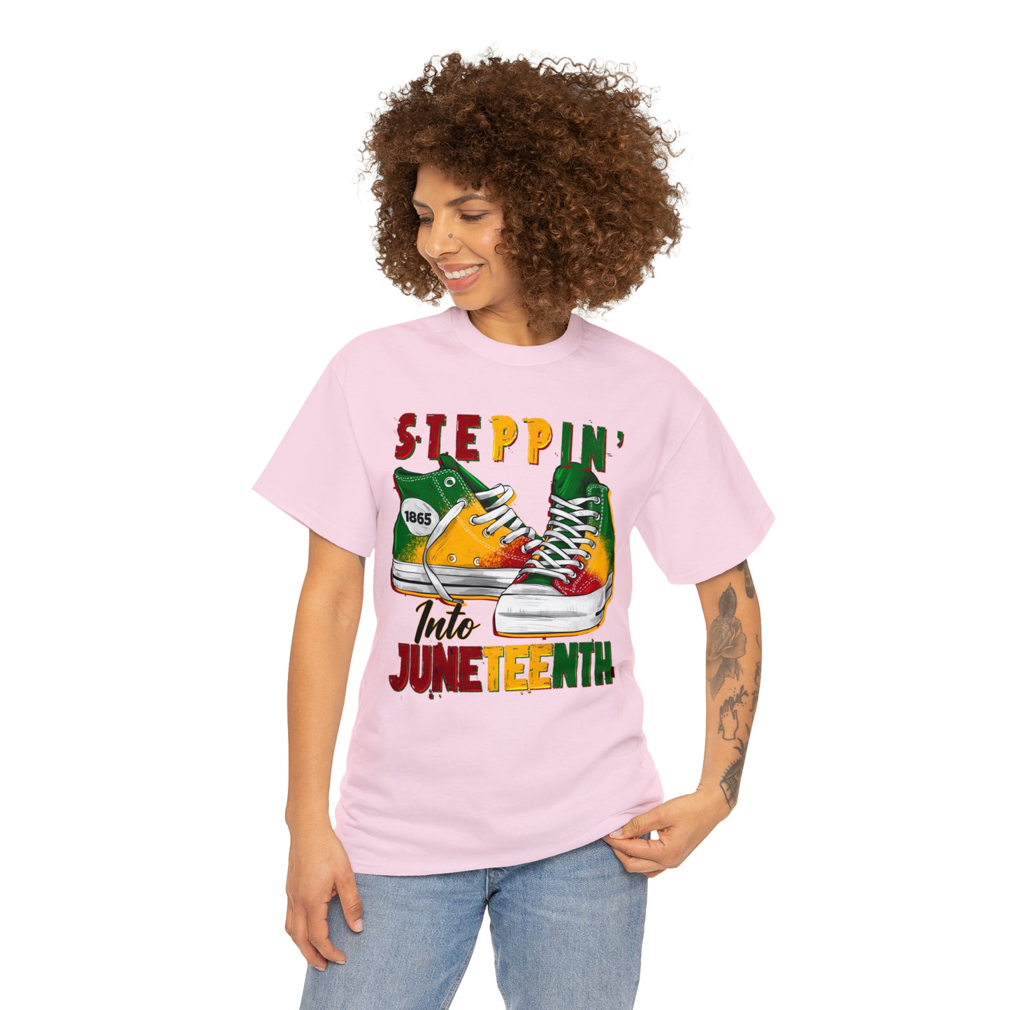 Stepping into Juneteenth Unisex Heavy Cotton Tee