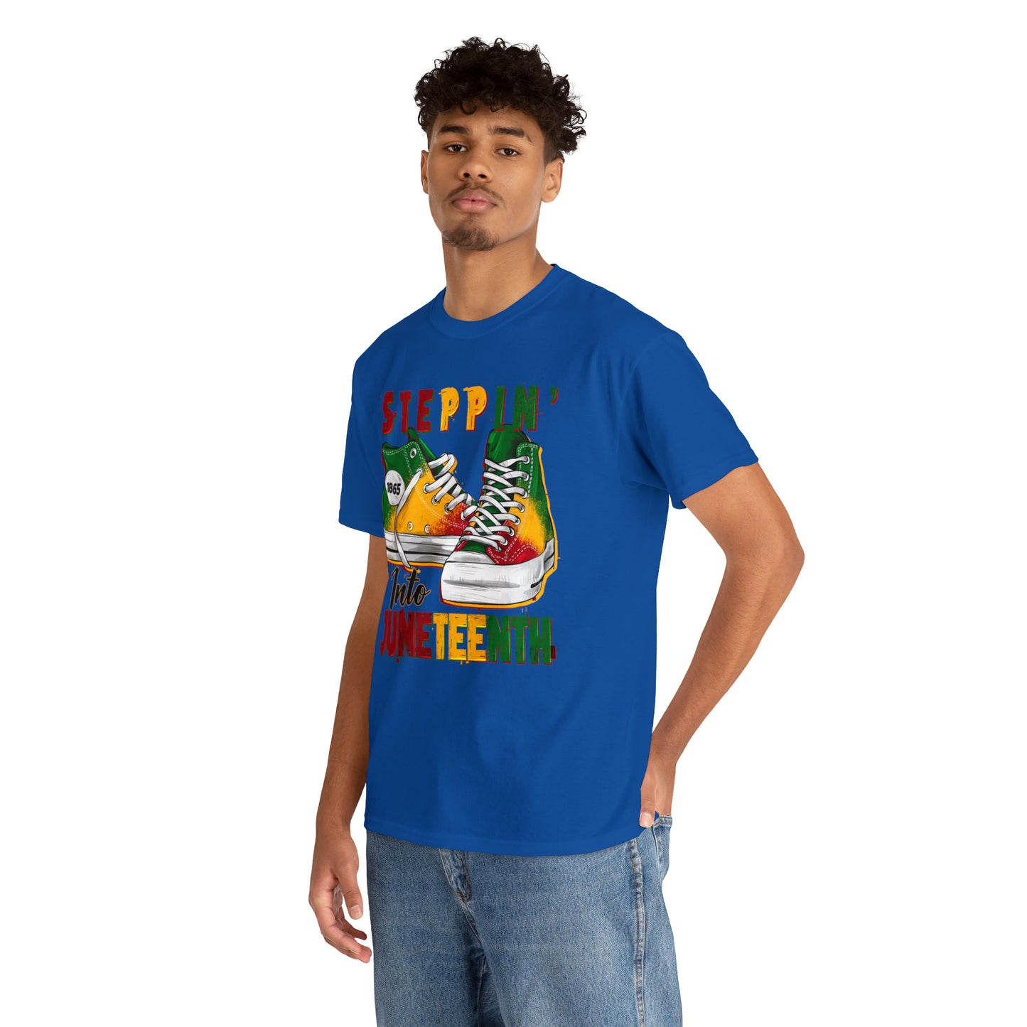 Stepping into Juneteenth Unisex Heavy Cotton Tee