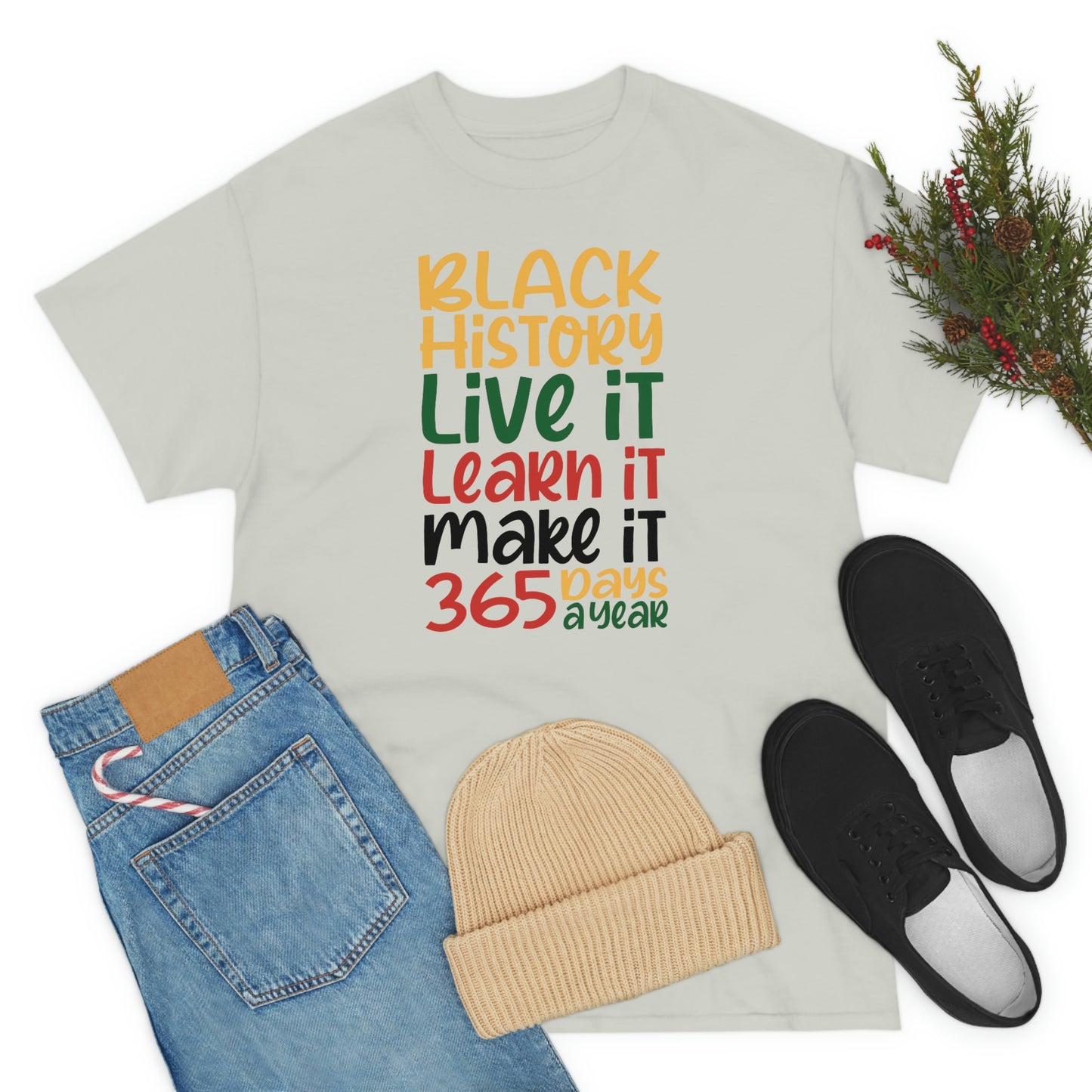 Live It, Learn It, Make It Unisex Heavy Cotton Tee