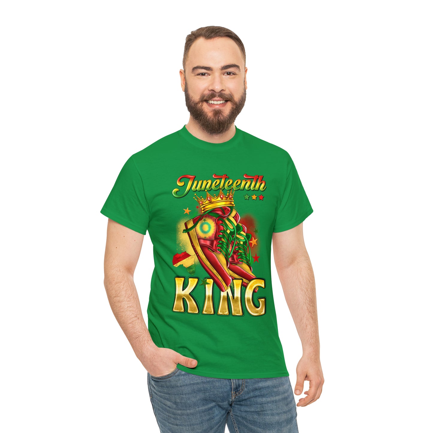 Juneteenth King Unisex Heavy Cotton Tee