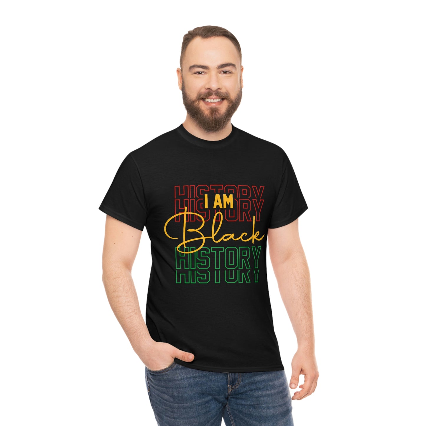 I am Black History Unisex Heavy Cotton Tee