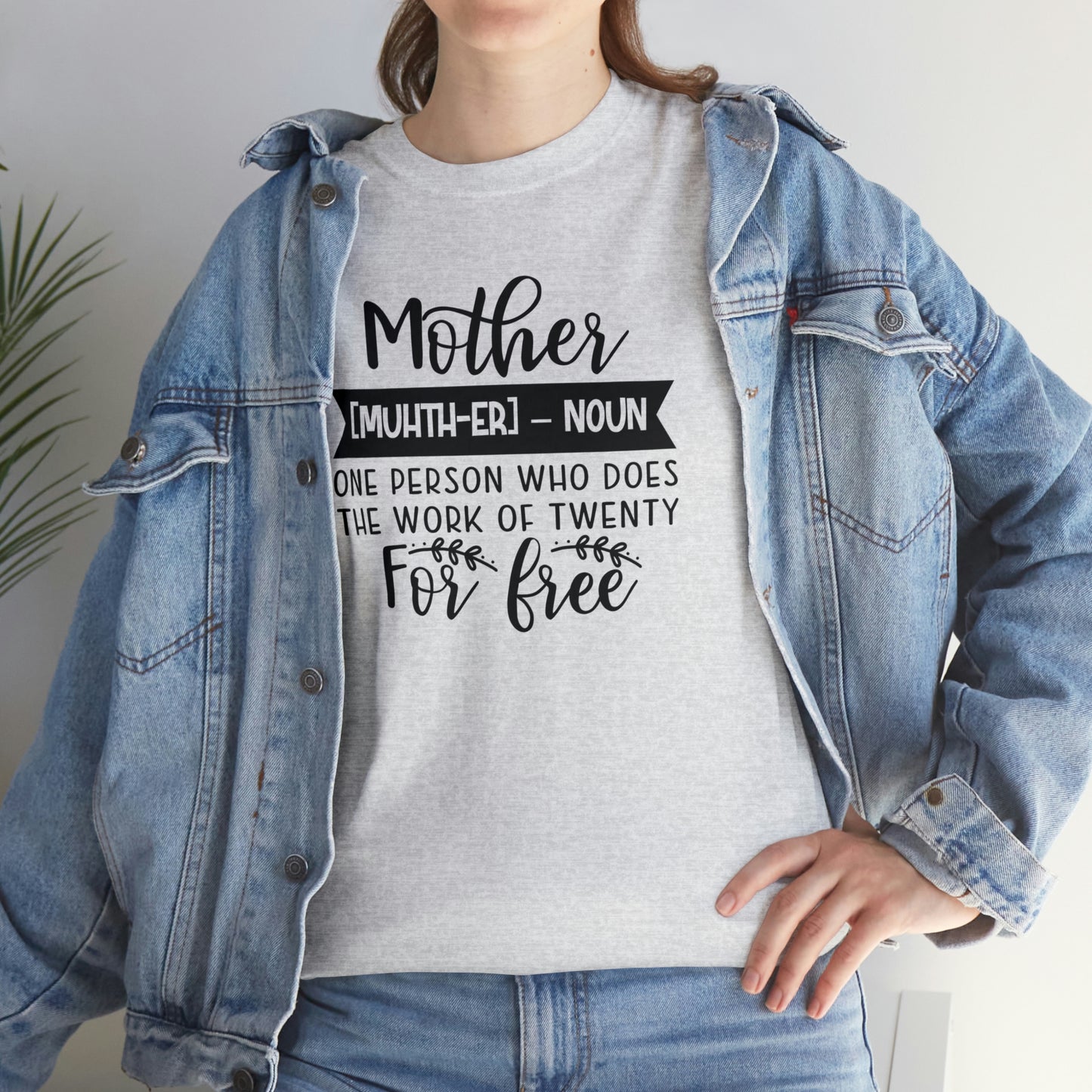 Definition of A Mother Unisex Heavy Cotton Tee